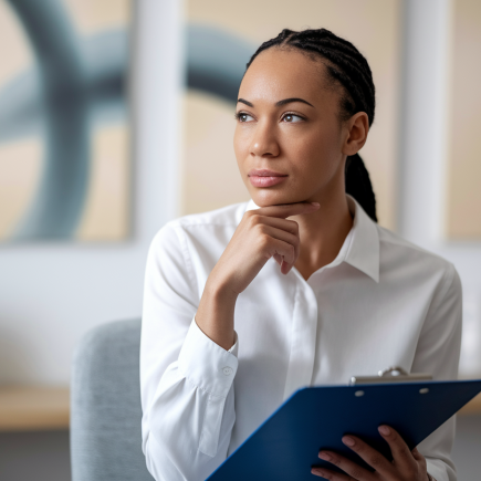 clinicien-bureau-bloc-notes-plante