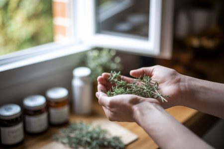 cuisine-mains-herbes-fenetre