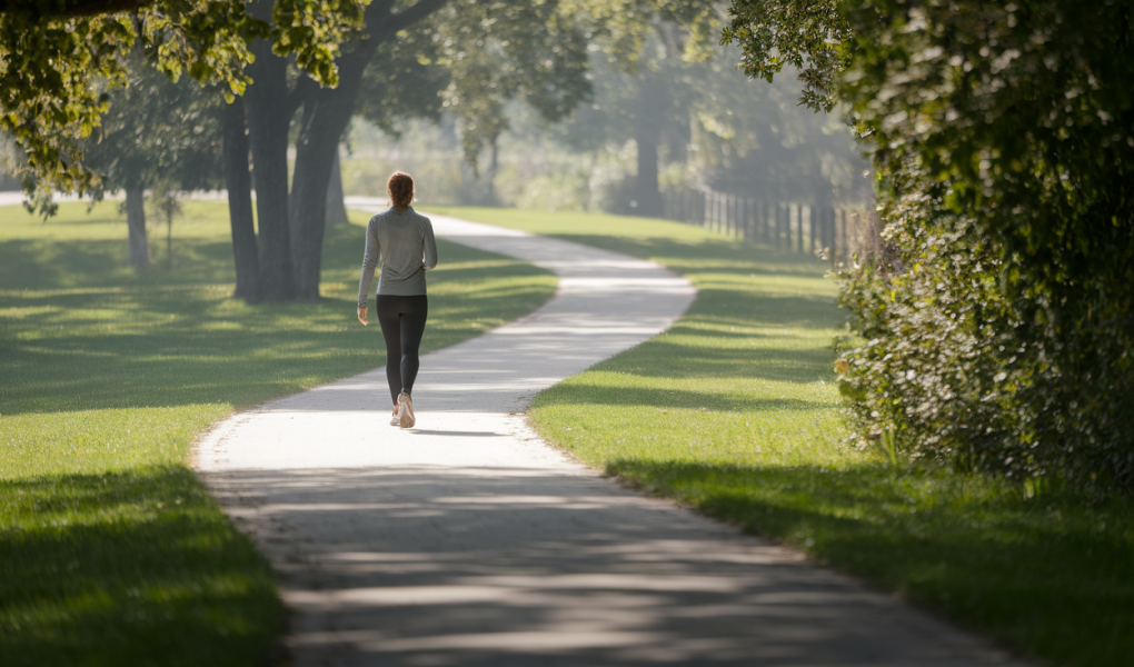 parc-chemin-personne-tenue-sportive-arbres