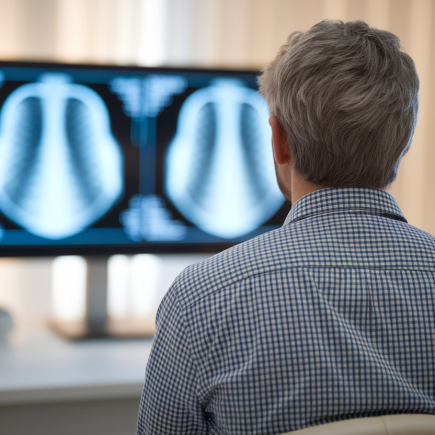 personne-dos-bureau-medical-ecran-radio