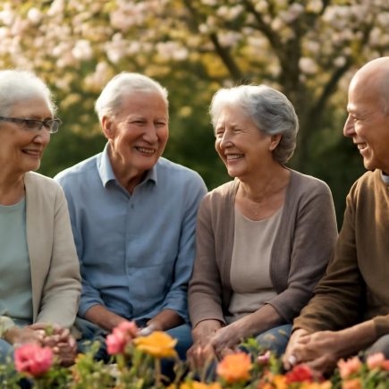 seniors-jardin-arbres-fleurs-soleil