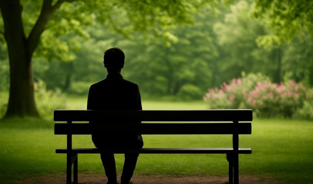 silhouette-banc-parc-nature-verdoyante