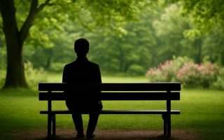silhouette-banc-parc-nature-verdoyante