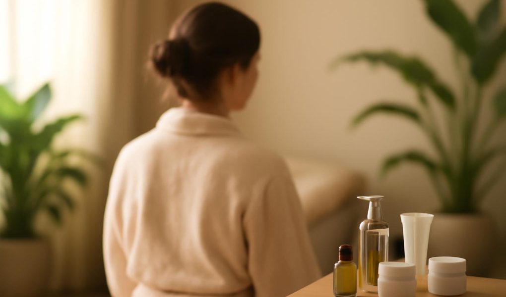 femme-dos-salon-beaute-plantes