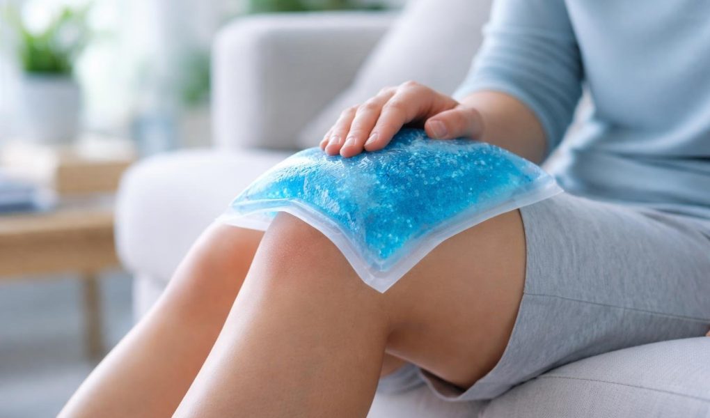 genou-pack-gel-froid-relaxation